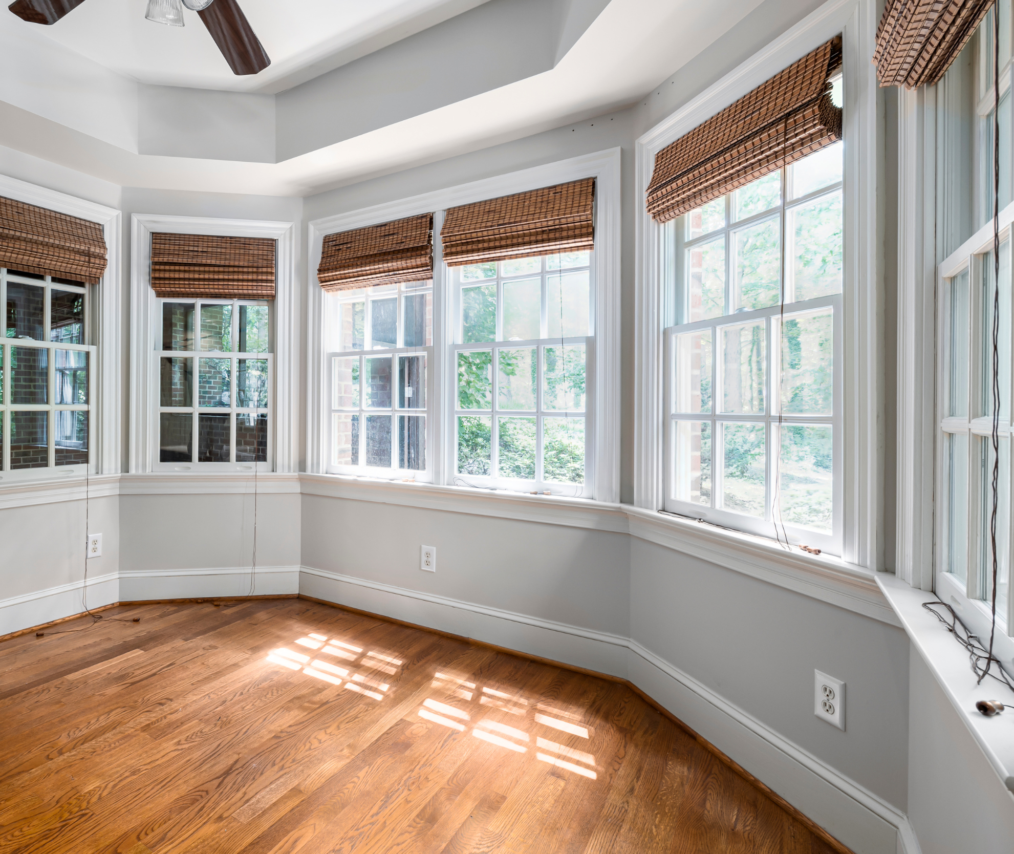 Image of newly installed bay window